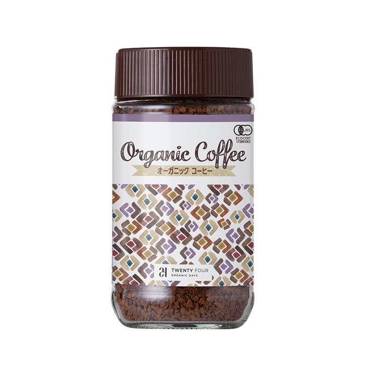 オーガニック インスタントコーヒー 100g 24 ORGANIC DAYS : ハッピー