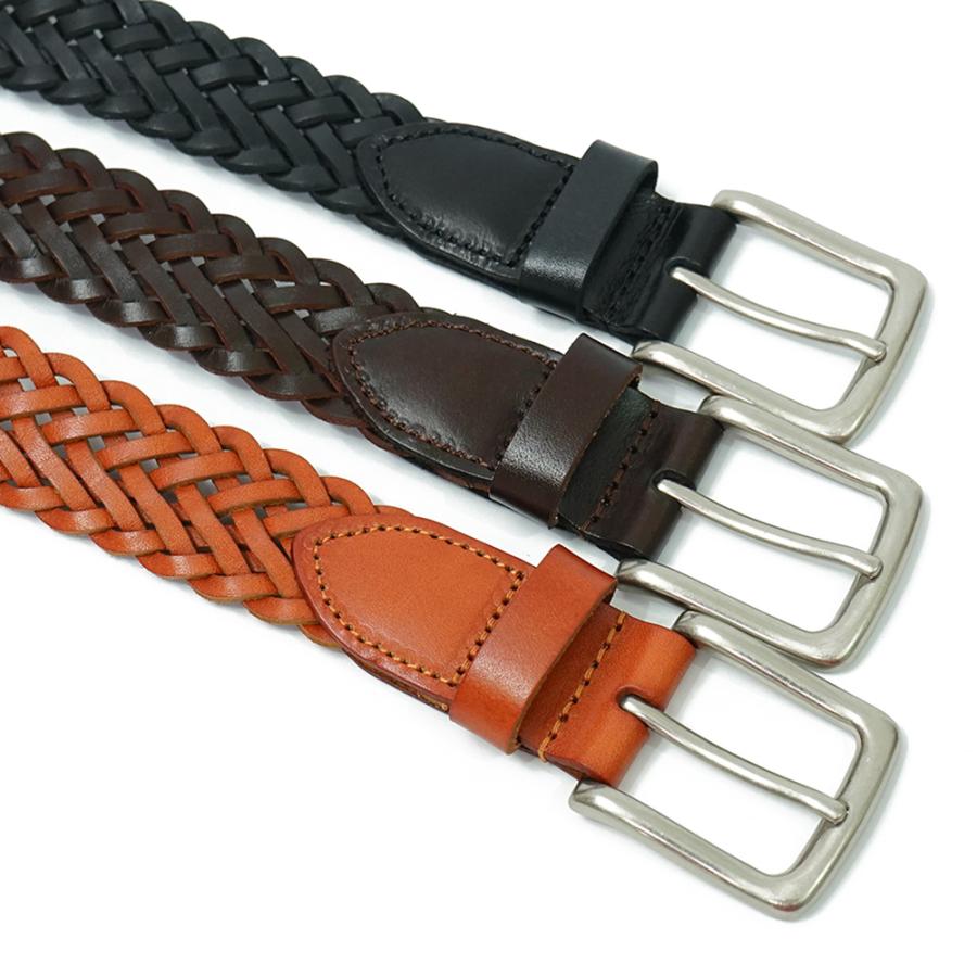 ベルト 本革 メッシュベルト サイズ調整簡単 無段階調整 編み込み カジュアル 牛革 メンズ レザー 男性 誕生日 父 就職祝い シンプル 内祝い クリスマス | ブランド登録なし | 08