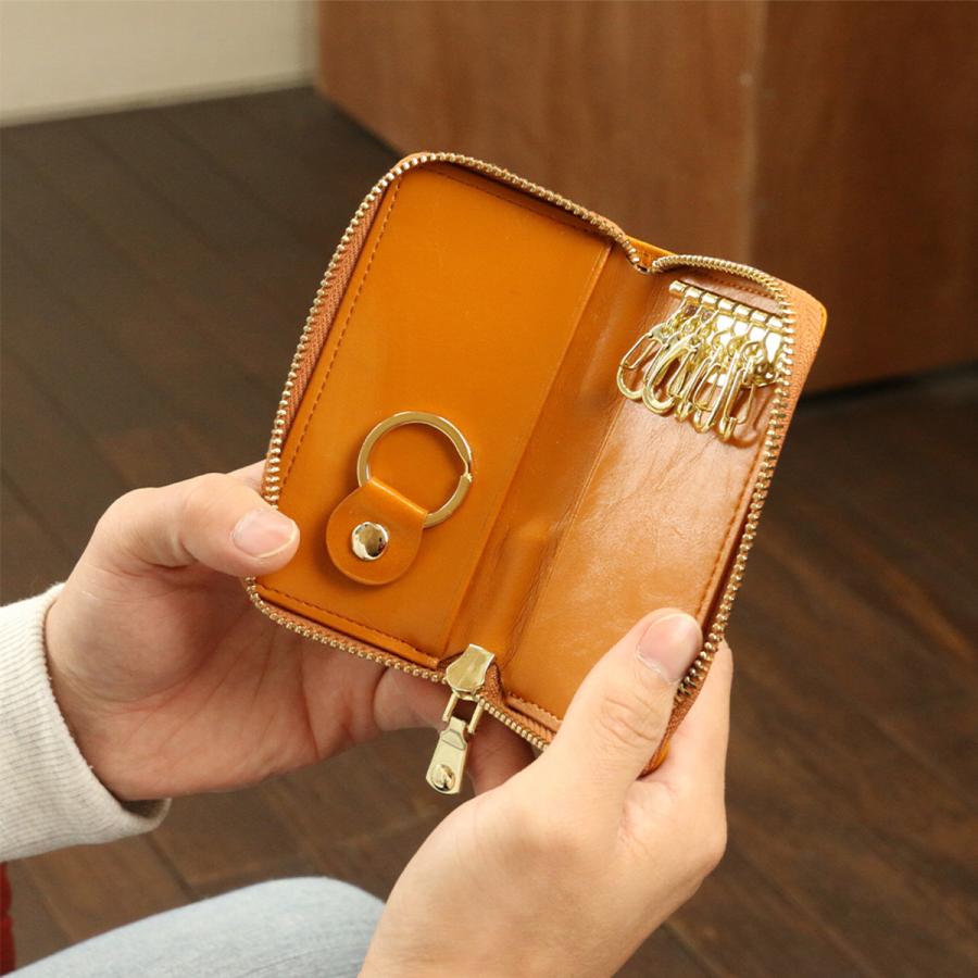 キーケース 【 名入れ 無料】 スマートキー オイルレザー メンズ レディース 本革 ファスナー プレゼント 記念日 ギフト 送別  誕生日 内祝い クリスマス | ブランド登録なし | 08