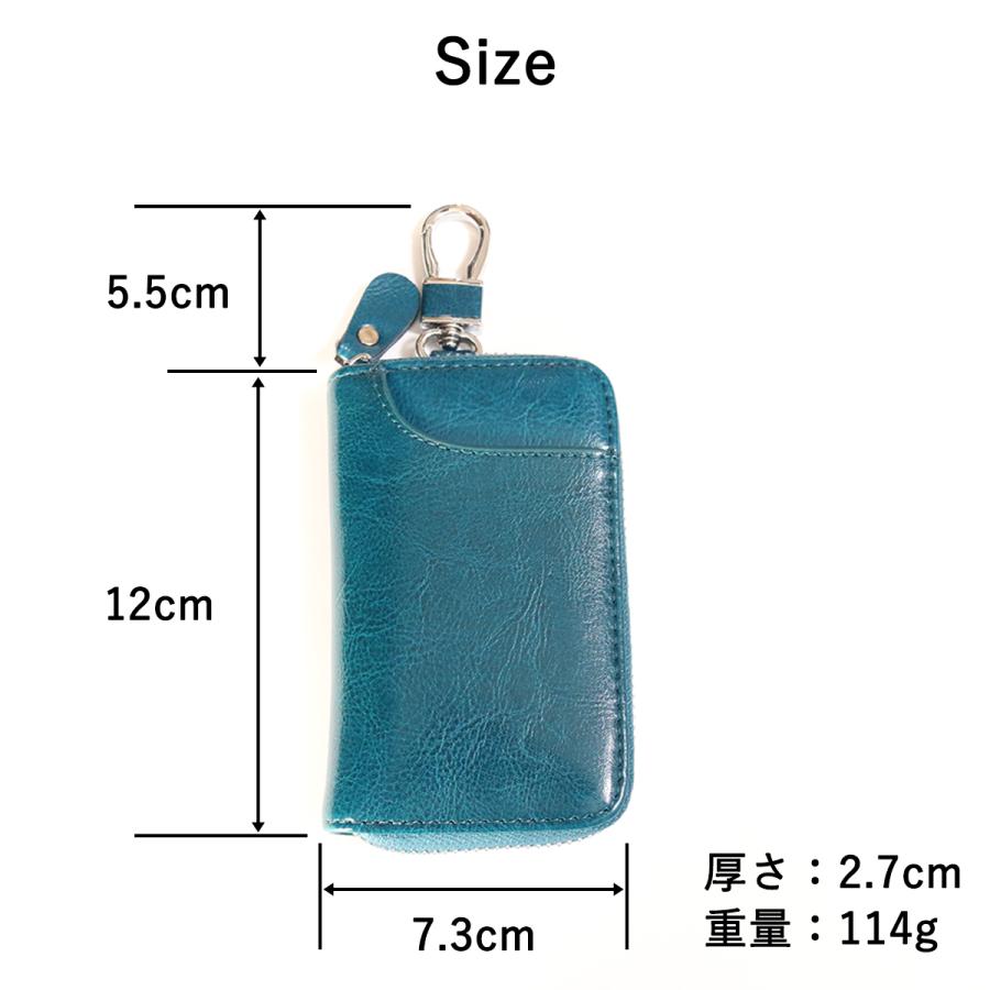キーケース 【 名入れ 無料】 スマートキーケース メンズ レディース ファスナー 外側ポケット 革 プレゼント 名入れ ギフト 誕生日 送別 内祝い | ブランド登録なし | 10