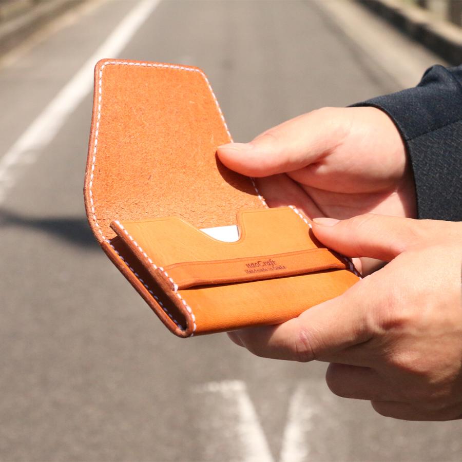 カードケース naoCraft Sururi 本革 名刺入れ オーダーメイド 名入れ 日本製 ギフト 上司 就職祝い 誕生日 シンプル 記念日 革婚式 内祝い クリスマス | ブランド登録なし | 20