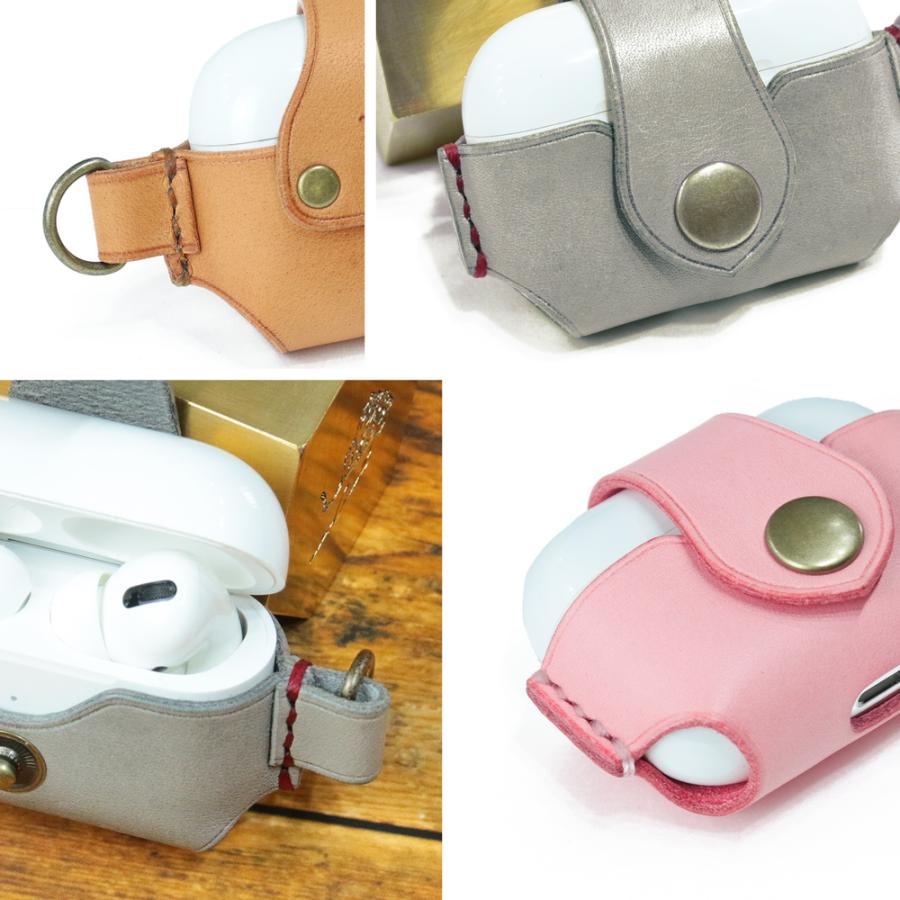 AirpodsPro専用レザーケース【210通り以上の色からオーダーメイド】名入れ対応 naoCraft 本革 レザー ギフト 革 プレゼント 誕生日 就職祝 内祝い クリスマス | ブランド登録なし | 19