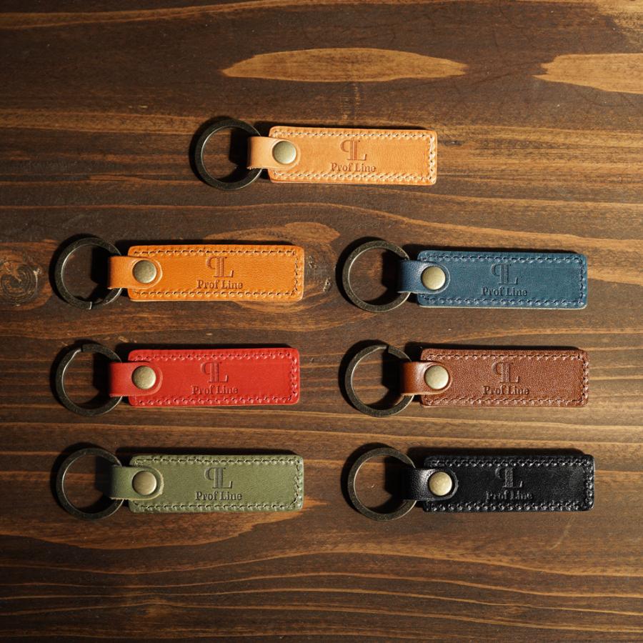キーホルダー 革 【 名入れ 無料】 スモールタグキーホルダー 栃木レザー 本革 牛革 レディース メンズ 誕生日 プレゼント 就職祝 革婚式 内祝い | ブランド登録なし | 08