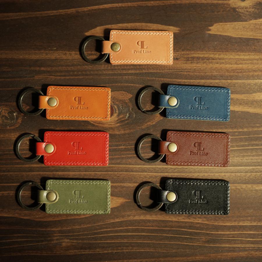 キーホルダー 革 【 名入れ 無料】 ミドルタグキーホルダー 栃木レザー