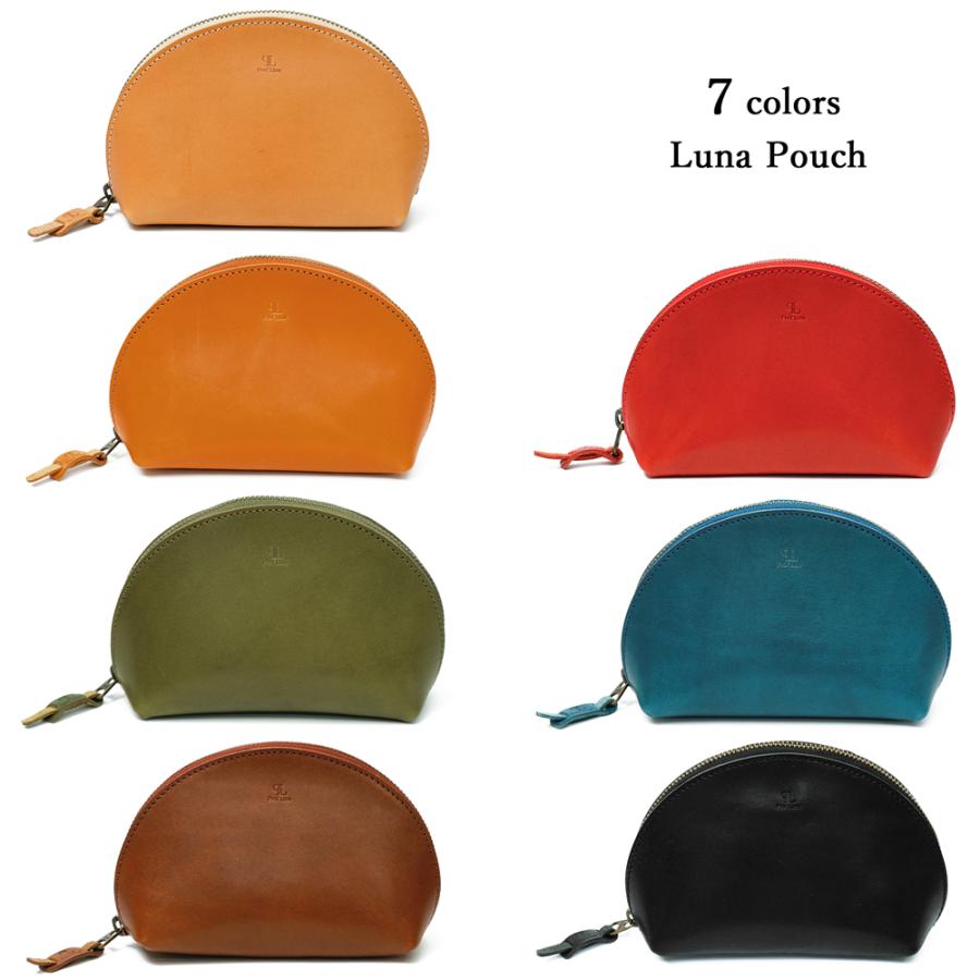 ポーチ 本革 栃木レザー 半月ポーチ レディース 小物入れ 小さめ おしゃれ 旅行 レザー 可愛い ミニ 軽量 マチあり かわいい プレゼント 内祝い クリスマス | ブランド登録なし | 14