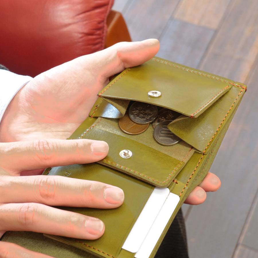 三つ折りミニウォレット ProfLine 栃木レザー 財布 本革 日本製 メンズ 男性 誕生日 プレゼント ミニ財布 革財布 ギフト 記念日 小さい 還暦 内祝 クリスマス | ブランド登録なし | 16