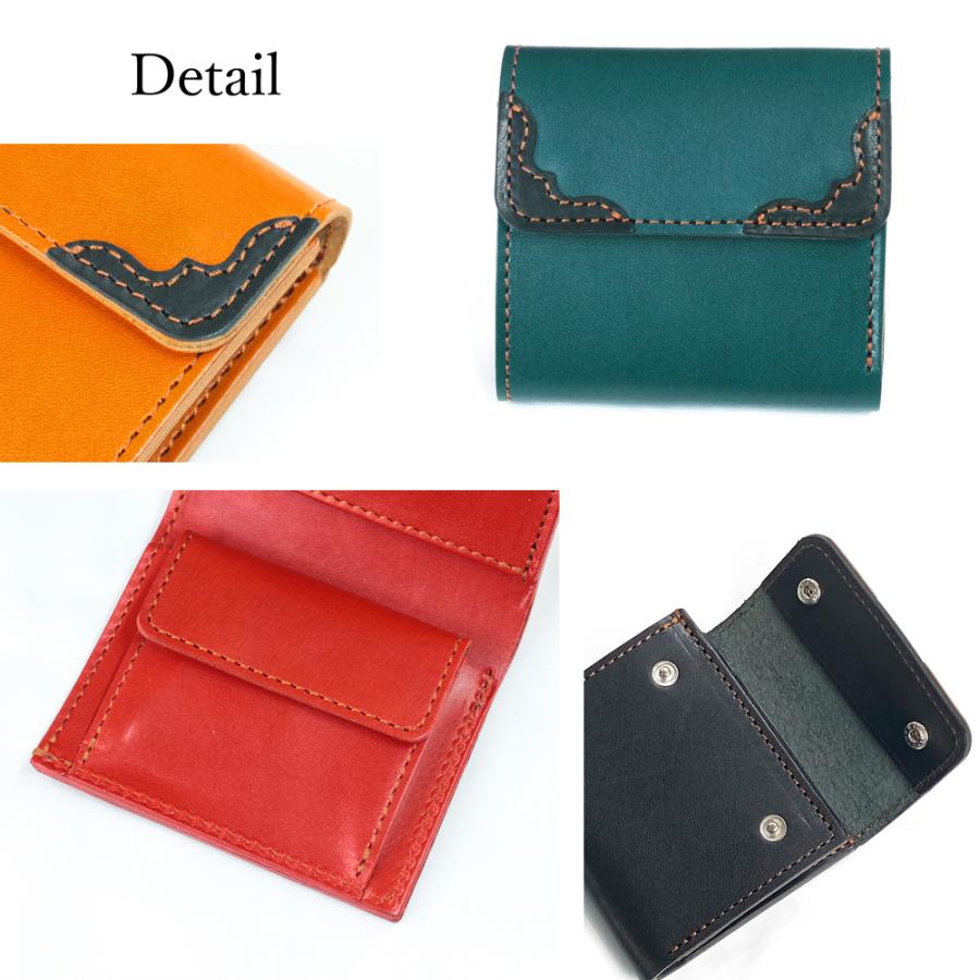 三つ折りミニウォレット ProfLine 栃木レザー 財布 本革 日本製 メンズ 男性 誕生日 プレゼント ミニ財布 革財布 ギフト 記念日 小さい 還暦 内祝 クリスマス | ブランド登録なし | 09