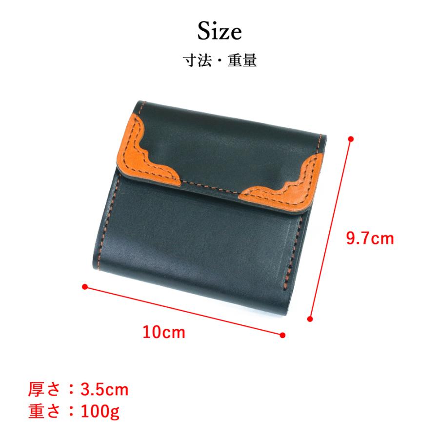 三つ折りミニウォレット ProfLine 栃木レザー 財布 本革 日本製 メンズ 男性 誕生日 プレゼント ミニ財布 革財布 ギフト 記念日 小さい 還暦 内祝 クリスマス | ブランド登録なし | 11