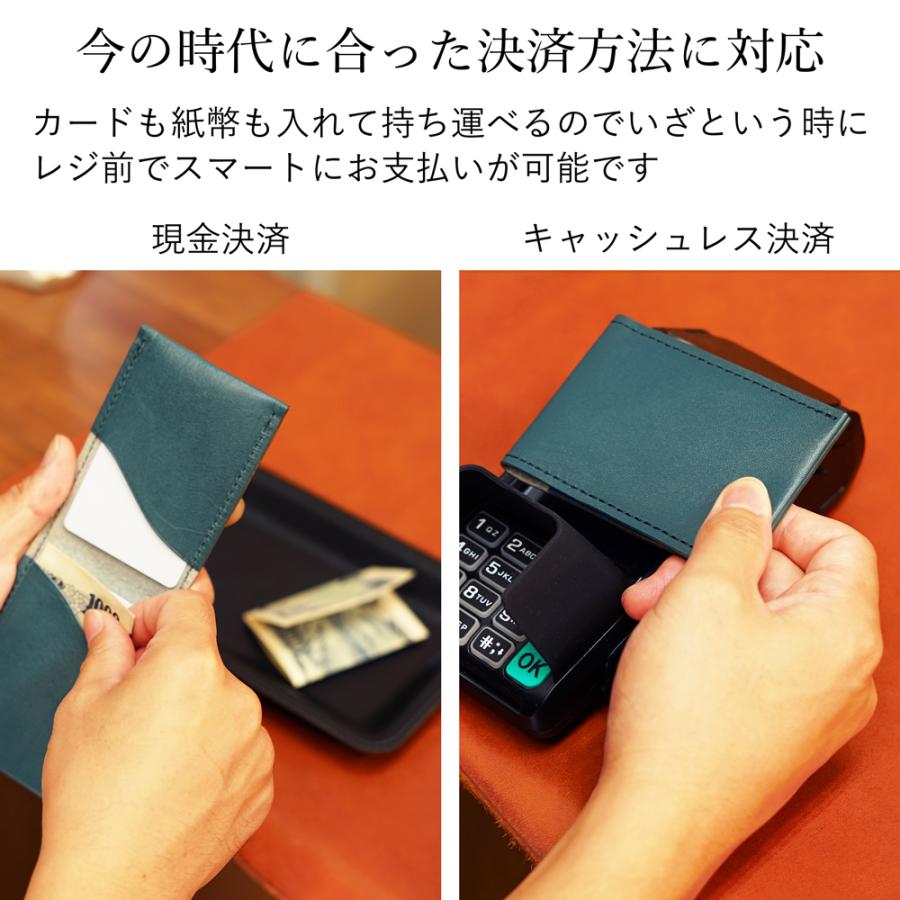 スマートウォレット 【 名入れ 対応】 コンパクト財布 ProfLine 栃木レザー キャッシュレス 財布 カードケース 本革 日本製 送別 還暦 革婚式 内祝 | ブランド登録なし | 12