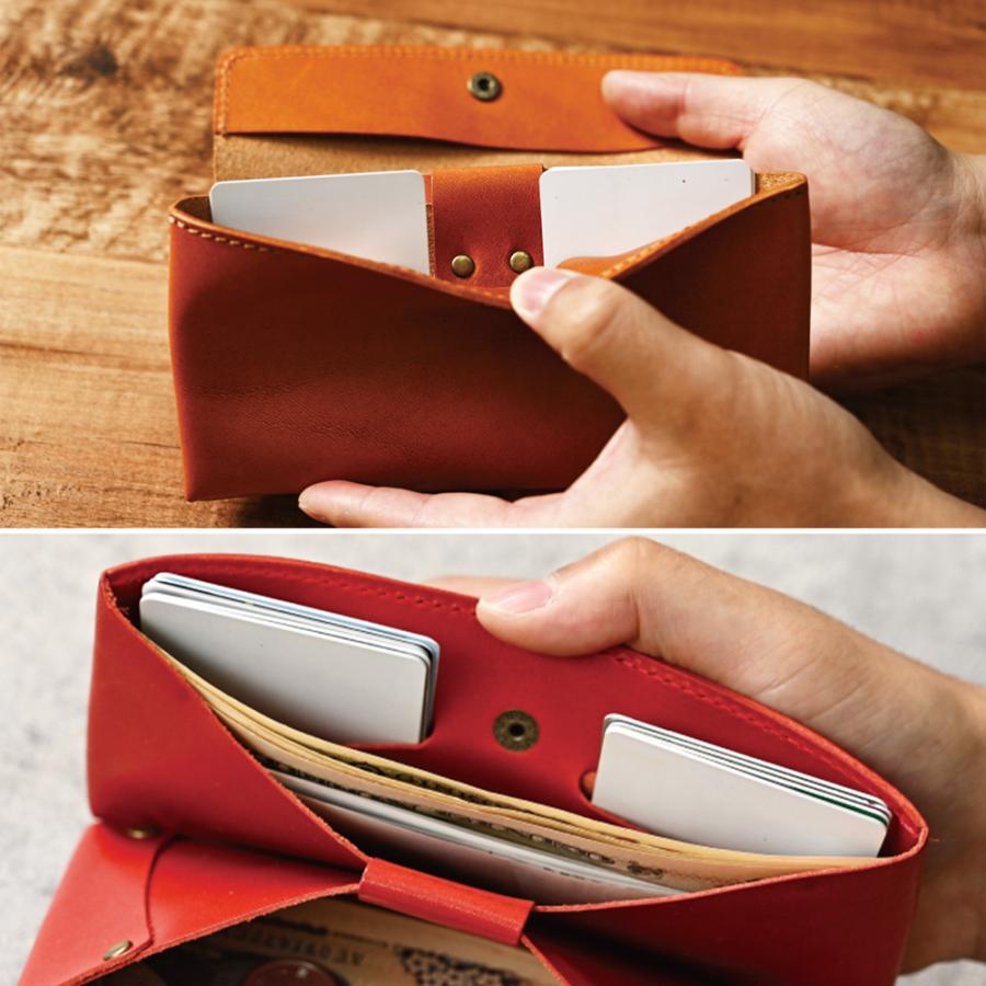 長財布 PEWallet 栃木レザー 本革 1万円札サイズ 細型 ProfLine 小銭入れ付き メンズ レディース スリム 日本製 ギフト 就職祝 誕生日 革婚式 内祝 クリスマス | ブランド登録なし | 12