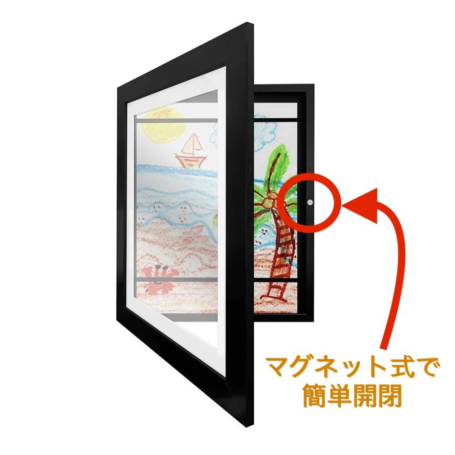 ☆展示＆たっぷり収納☆ 子供の制作物の保管に最適な作品展示パネル