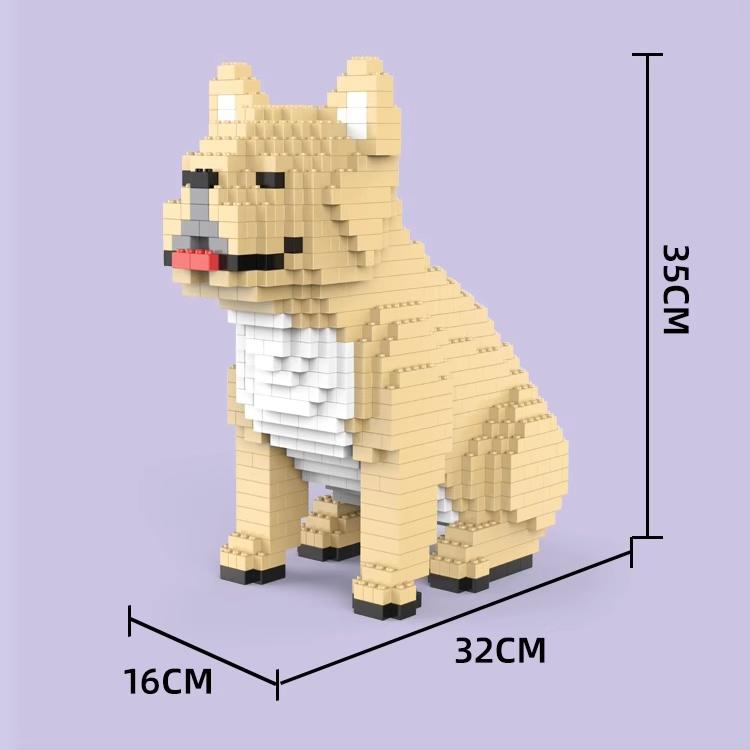 ☆等身大サイズ☆ レゴ 互換 犬 フレンチブルドッグ 動物 1/1サイズ