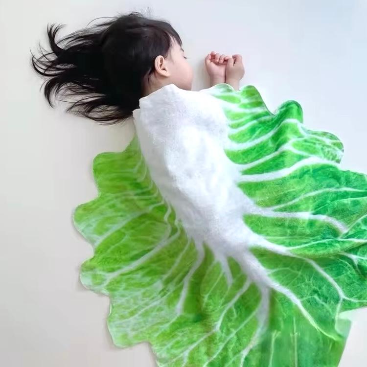 ☆白菜そっくり☆ ブランケット 子供用かけ布団 おくるみ 白菜