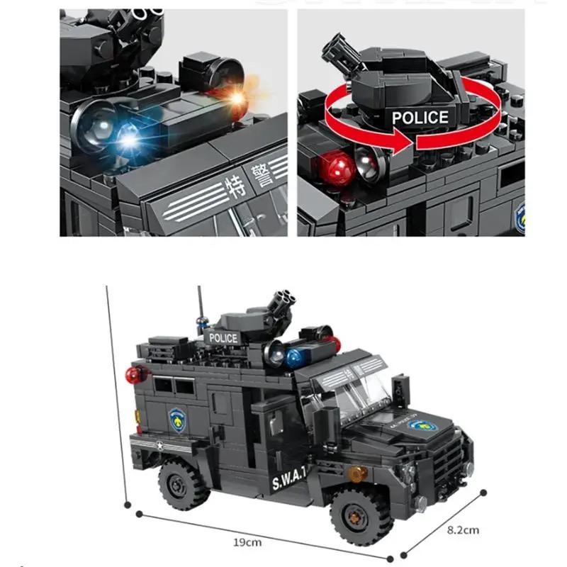 ☆国内発送☆ レゴ 互換 ミニフィグ 警察 特殊部隊 SWAT 装甲車