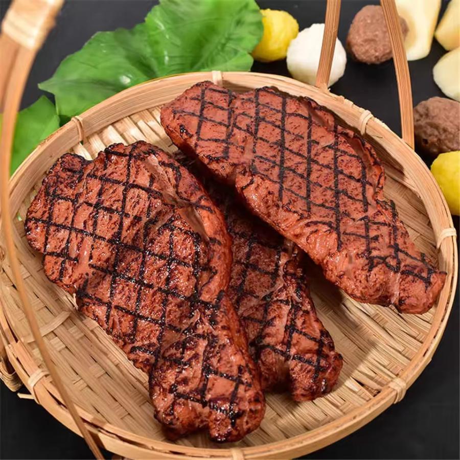 ☆リアルな見た目☆ 食品サンプル ステーキ お肉 牛肉 洋食 全長15cm