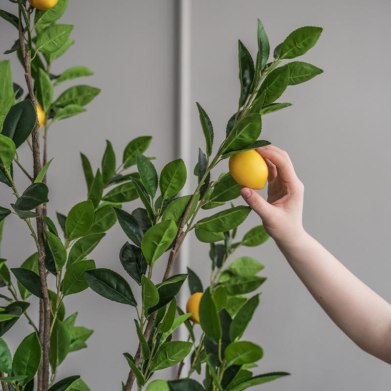 ☆観葉植物☆ 造花 レモンの木 檸檬 全高約120cm 屋外＆屋内 フェイク