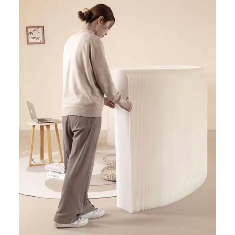 ☆置き方自由自在☆ 形を変えられるパーテーション 白色 軽量 おしゃれ