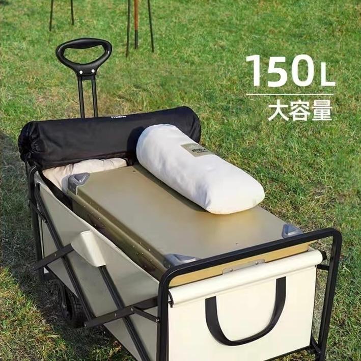☆天板の高さ調節可能☆ 大容量 机になるアウトドアワゴン 折り畳み式