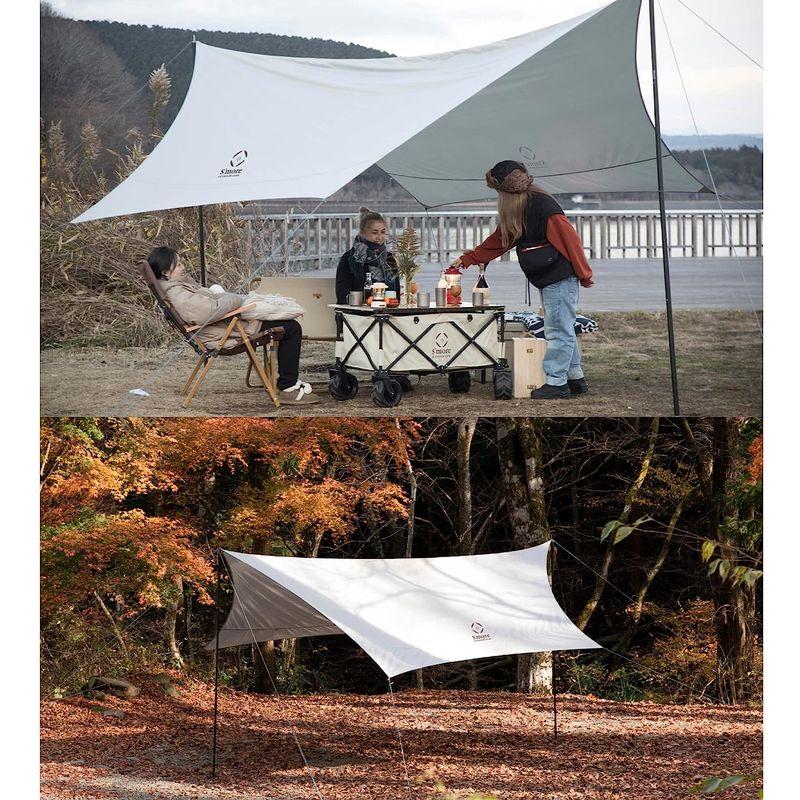 Smore(スモア) A-Base tent Tarp 420 ポリエステルタープ ヘキサタープ タープテント タープ テント ポリエステ 約 スモア Base tent Tarp ポリエステルタープ ヘキサタープ タープテント タープ テント ポリエステ サイズ