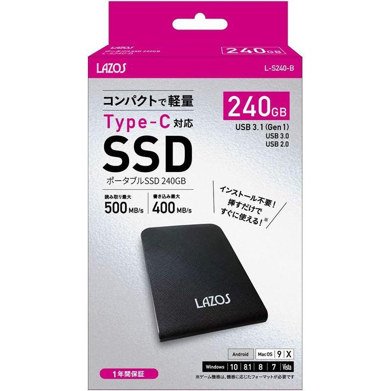 LAZOS ポータブルSSD 1TB Gen2 外付けSSD 速度970MB ｓ 高速データ転送 コンパクト PS4動作確認済み - 5