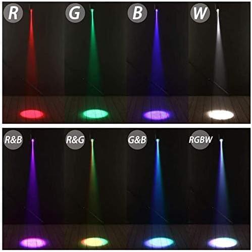 U`King LED ピンスポットライト ステージライト15W RGBW(赤・緑・青・白) スポットライト dmx512対応 オートサウンドモード照明効果ホームパーティー｜nn-style｜03