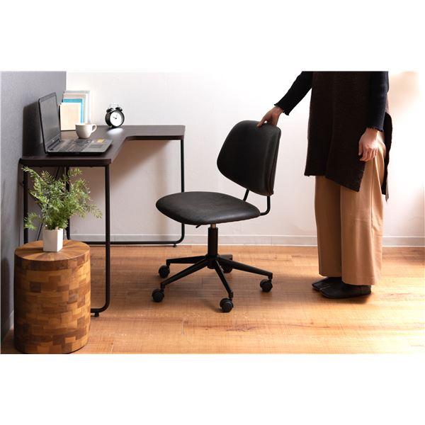 中古 オフィスチェア デスクチェア 約幅56cm ブラック 昇降式 回転式 スチール キャスター 組立品 リビング 在宅ワーク 【2092688640】(11863円)