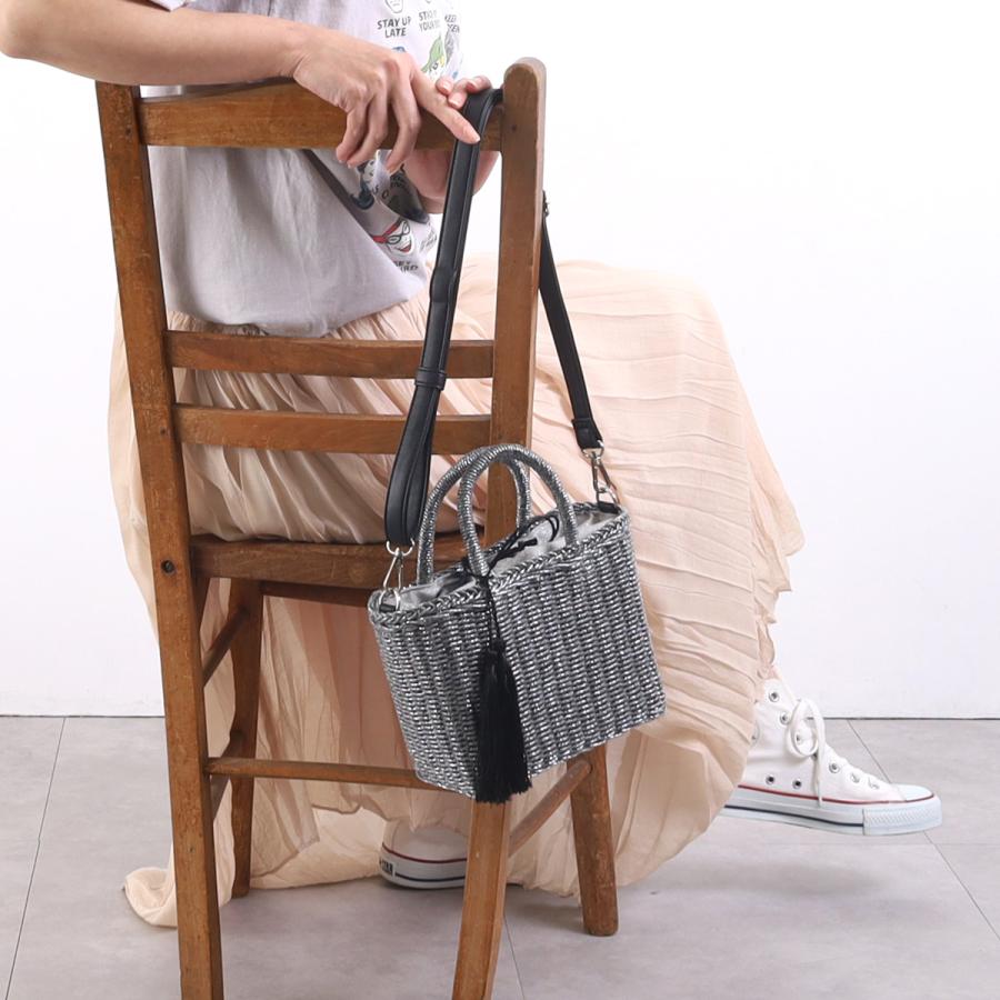 2025新作【COOCO クーコ】タッセル付 メタリック フィルム ミニ