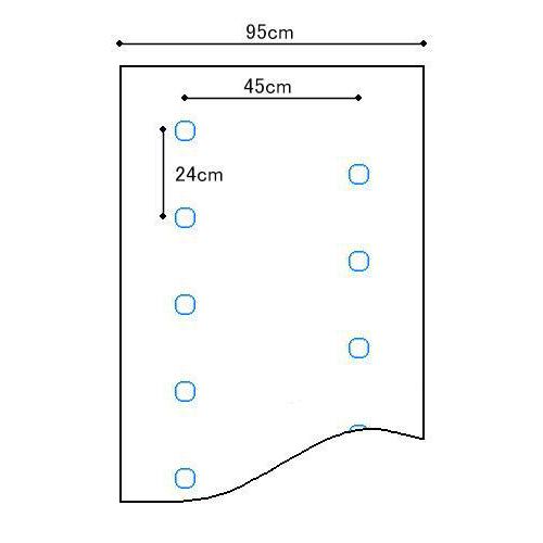 農業用マルチシート 黒ホールマルチ 厚さ0.02mm×幅95cm×長さ200m×孔