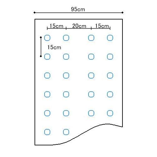 農業用マルチシート 黒ホールマルチ 幅95cm 長さ0m 孔60mm 規格9415 日本農業システム 通販 Paypayモール