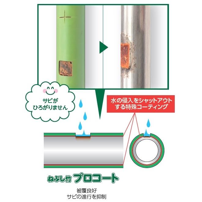 ねぶし竹 プロコート 径16ｍｍＸ長さ180cm 50本 日本農業システム - 通販 - PayPayモール