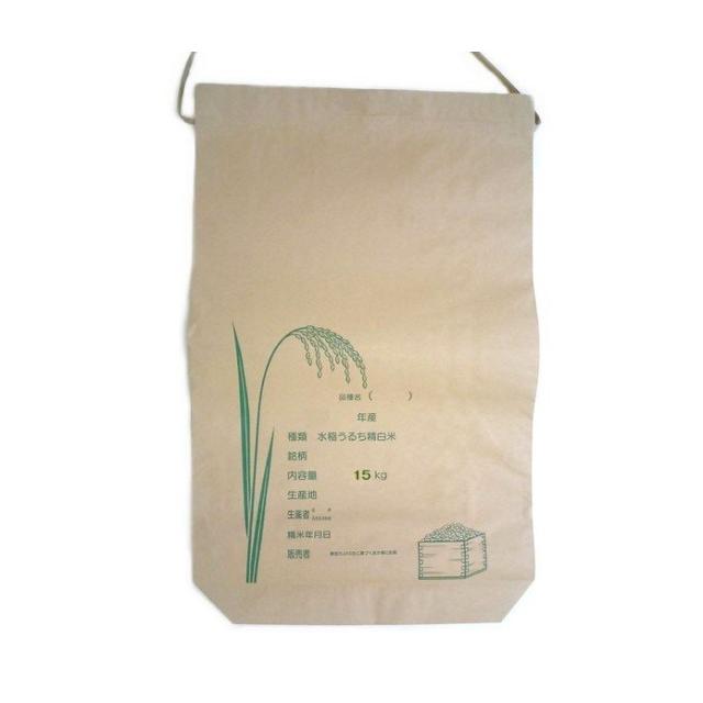 米袋 米用紙袋紐付 15kg 100枚 : 日本農業システム - 通販 米袋 米用紙袋紐付 15kg 100枚 : 日本農業システム - 通販
