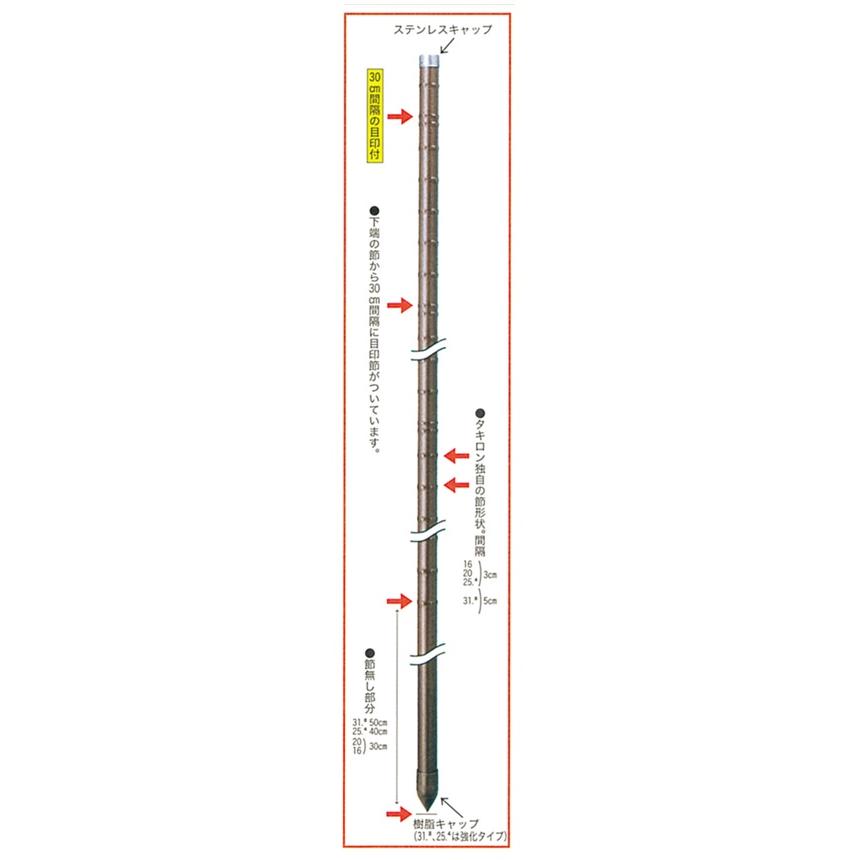 農業用支柱　タキロン 打込新杭 グイット  径16mm×長さ120cm　50本｜nns｜02