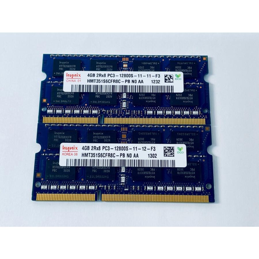SK hynix 【ノート用メモリ4GB/2枚セット】hynix PC3-12800S 4GB 2Rx8