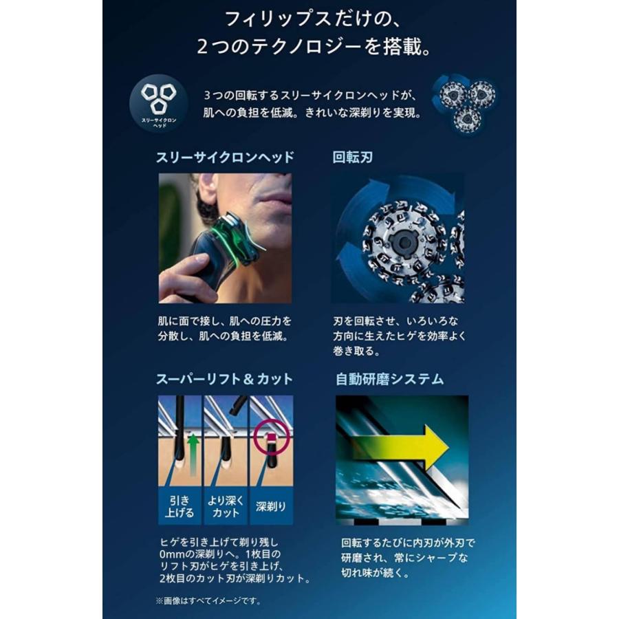 フィリップス 9000 シリーズ メンズ 電動シェーバー 72枚刃・360-D