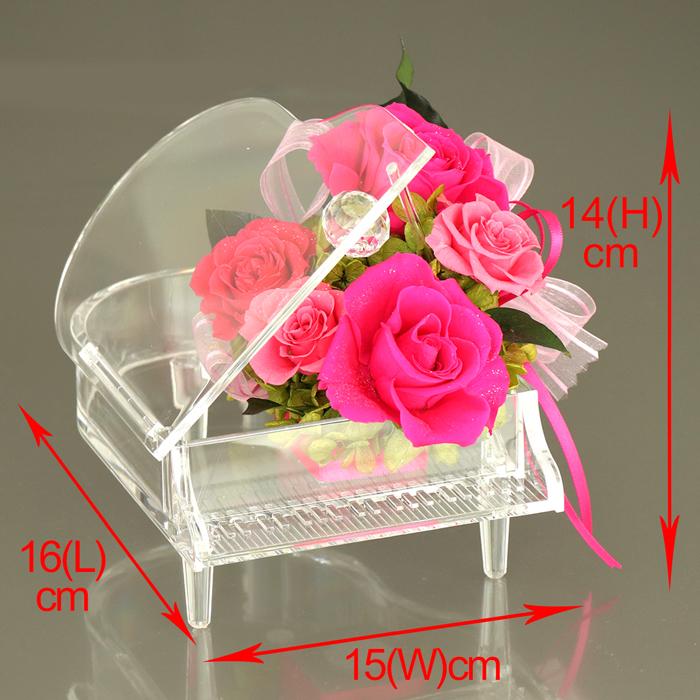 プリザーブドフラワー 花束 × ピアノ バラ 枯れない 花 母の日 ギフト プレゼント 贈り物 赤 ケース入り ローズ 薔薇 ピンク レッド ブルー 送料無料 造花 花束 |  | 07