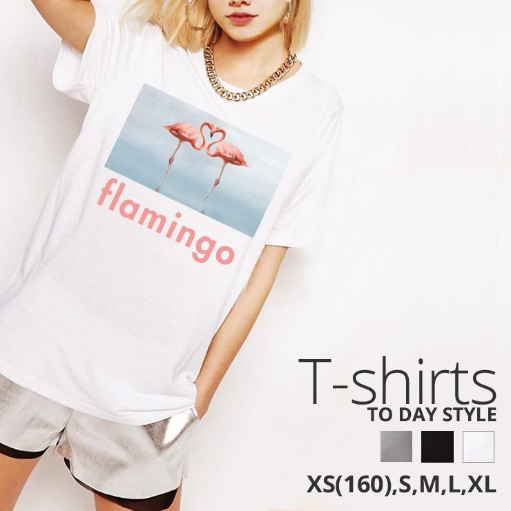 Tシャツ レディース メンズ 半袖 Unisex クルーネック プリントtシャツ おしゃれ Flamingo フラミンゴ 海 綺麗 動物 アニマル ピンク Dt4016 No Other 通販 Yahoo ショッピング
