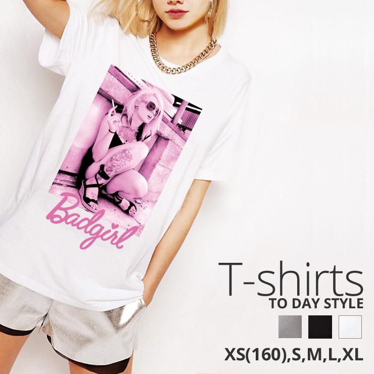 Tシャツ メンズ レディース 半袖 クルーネック プリントtシャツ おしゃれ Pink ピンクsexy セクシー Smoking ガール ロゴ おしゃれ Dt4022 M No Other 通販 Yahoo ショッピング