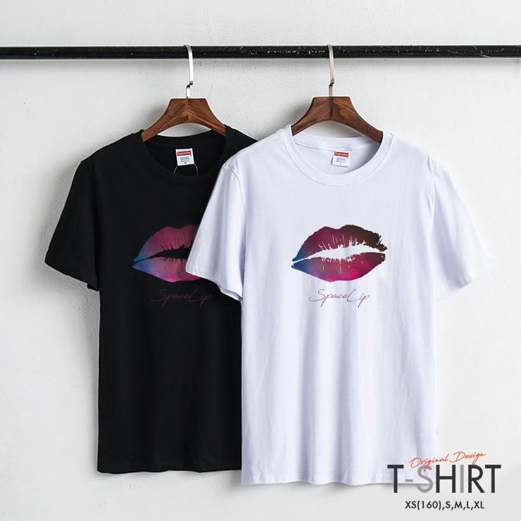 Tシャツ レディース メンズ 半袖 Unisex クルーネック プリントtシャツ おしゃれ 宇宙柄 唇 リップ Lip Space 大人可愛い セクシー Dt4112 No Other 通販 Yahoo ショッピング