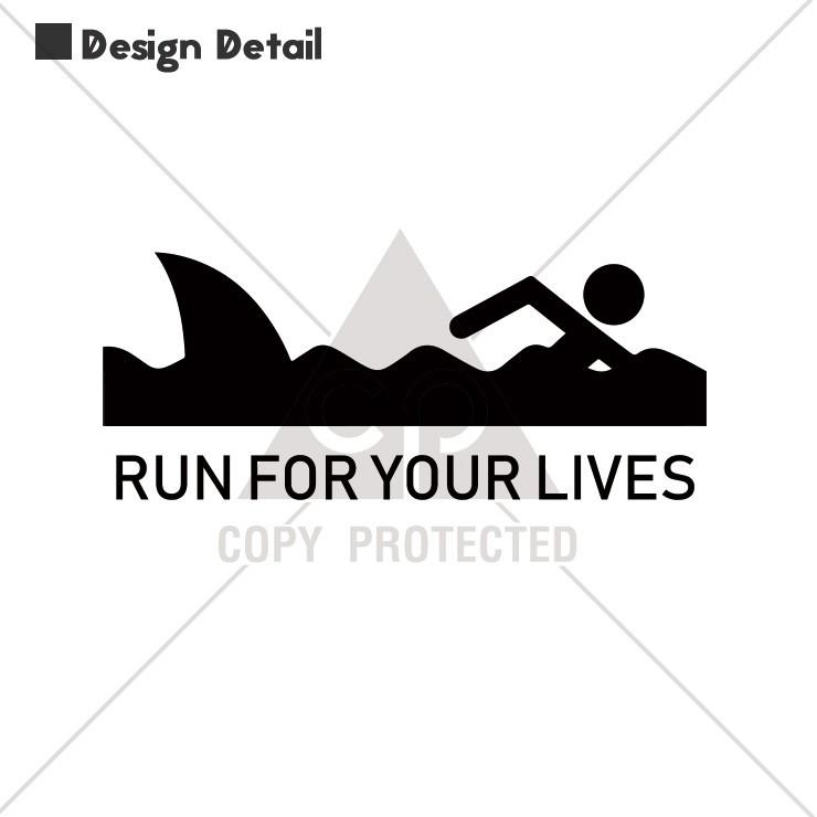 Tシャツ メンズ レディース 半袖 クルーネック プリントtシャツ おしゃれ 危険 逃げろ サメ 人食いサメ シンプル 英語 ユニーク おもしろ Dt9514 M No Other 通販 Yahoo ショッピング