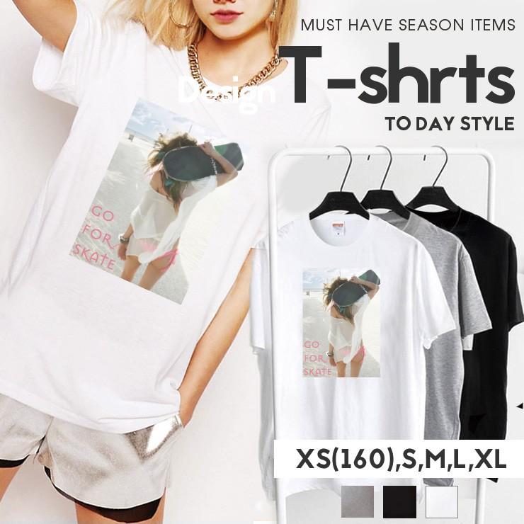 Tシャツ メンズ レディース 半袖 クルーネック プリントtシャツ おしゃれ スケート スケーター ガール セクシー 女の人 ビーチ Dt9542 M No Other 通販 Yahoo ショッピング