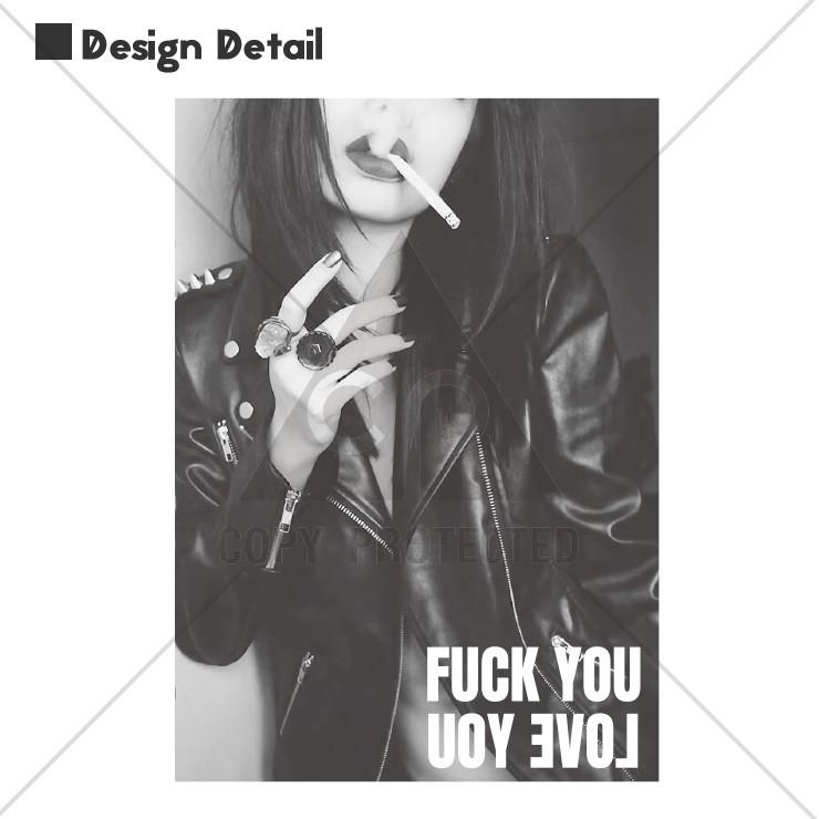 Tシャツ メンズ レディース 半袖 クルーネック プリントtシャツ おしゃれ フォト モノクロ タバコ Fuck You Love You セクシー Dt9562 M No Other 通販 Yahoo ショッピング
