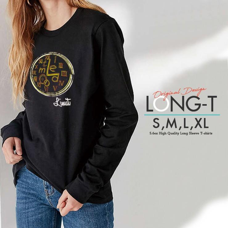 ロンt レディース 長袖 Tシャツ メンズ トップス ペア リンクコーデ シンプルだから合わせやすい おしゃれ かっこいい グラフィック おしゃれ 時計 Time Limit Longt4010 No Other 通販 Yahoo ショッピング
