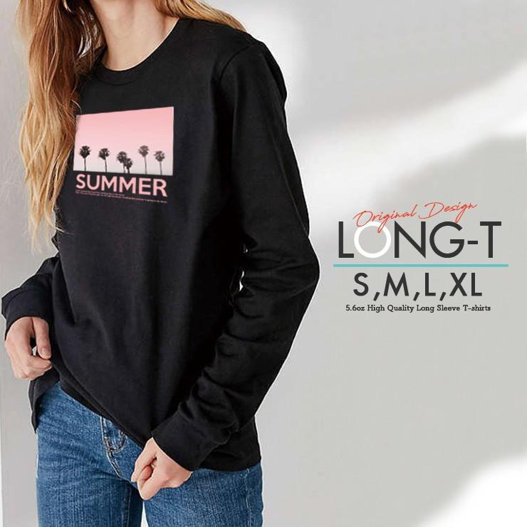 ロンt レディース 長袖 Tシャツ メンズ トップス ペア リンクコーデ シンプルだから合わせやすい おしゃれ Summer サマー 夏 ヤシの木 パームツリー Longt4079 No Other 通販 Yahoo ショッピング