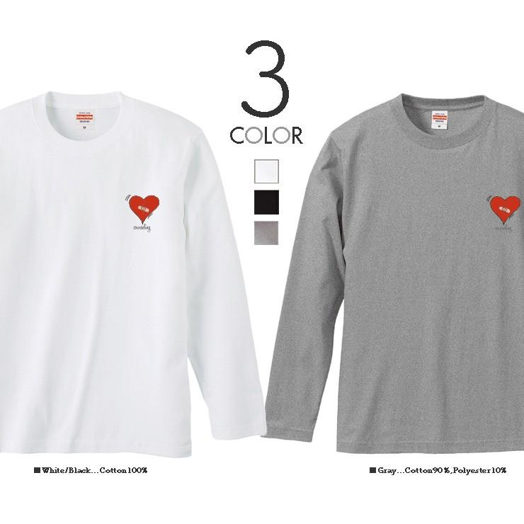 ロンt レディース 長袖 Tシャツ メンズ トップス ペア リンクコーデ シンプルだから合わせやすい ハート Heart シンプル ワンポイント キズ Longt4094 No Other 通販 Yahoo ショッピング