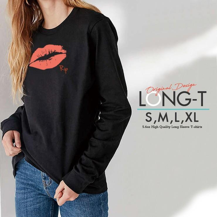 ロンt メンズ 長袖 Tシャツ メンズ トップス ペア リンクコーデ シンプルだから合わせやすい おしゃれ かわいい Kiss 唇 リップ キス マーク Living Coral Longt4103 M No Other 通販 Yahoo ショッピング