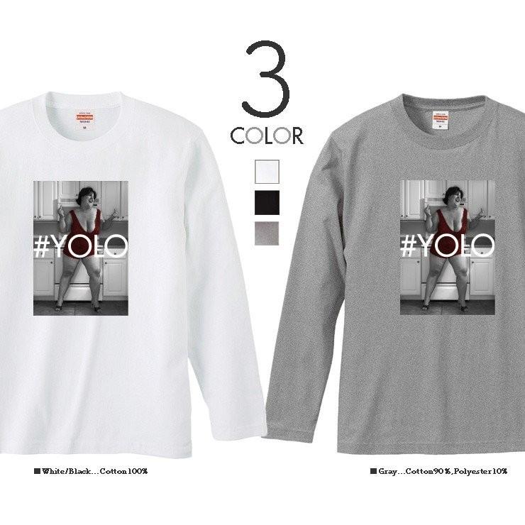 ロンt メンズ 長袖 Tシャツ メンズ トップス ペア リンクコーデ シンプルだから合わせやすい Sexy Girl Yolo おもしろ 大人かわいい オシャレ 消費税無し