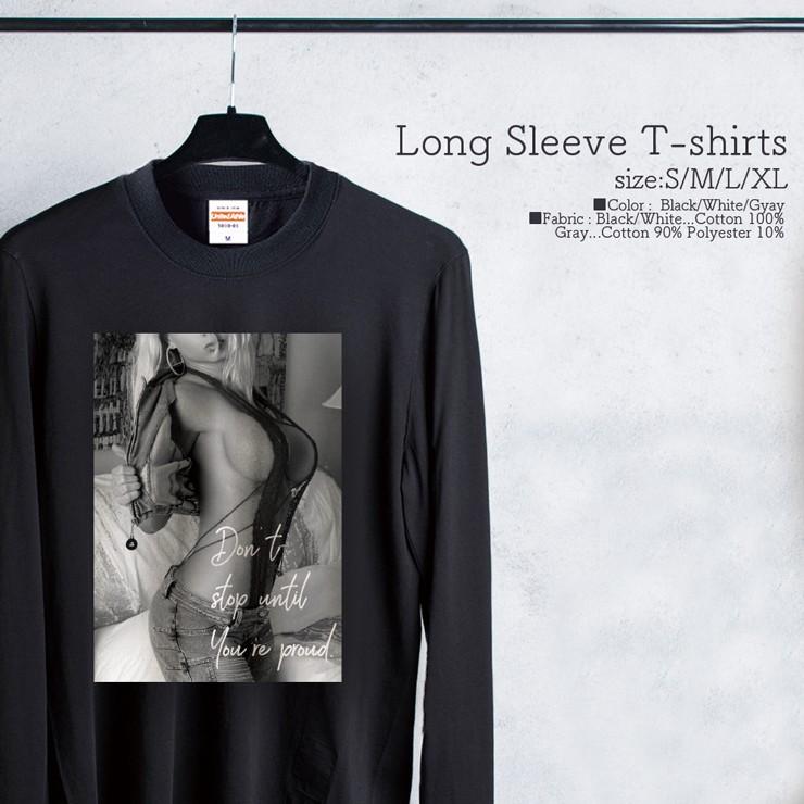 ロンt メンズ 長袖 Tシャツ メンズ トップス ペア リンクコーデ シンプルだから合わせやすい セクシー Sexy Girl エロ かっこいい モノクロ Longt693 M No Other 通販 Yahoo ショッピング