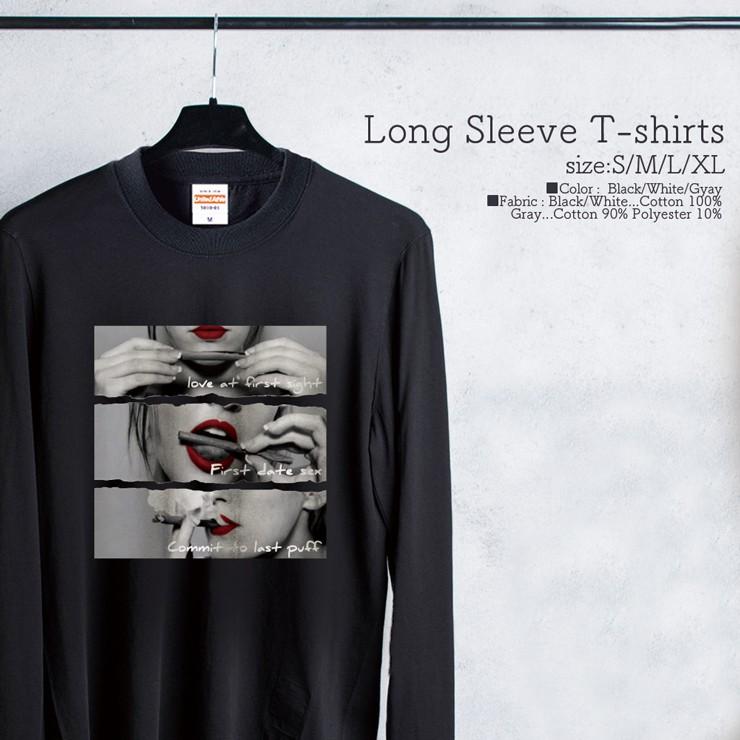 ロンt レディース 長袖 Tシャツ メンズ トップス ペア リンクコーデ シンプルだから合わせやすい セクシー Sexy Girl Weed Red Lip 唇 かっこいい Longt695 No Other 通販 Yahoo ショッピング
