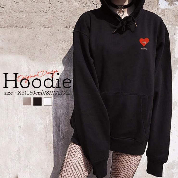 パーカー メンズ レディース スウェット プルオーバー 新作 おしゃれ フード 長袖 Hoodie ペア カップル ハート Heart シンプル ワンポイント キズ P4094 M No Other 通販 Yahoo ショッピング