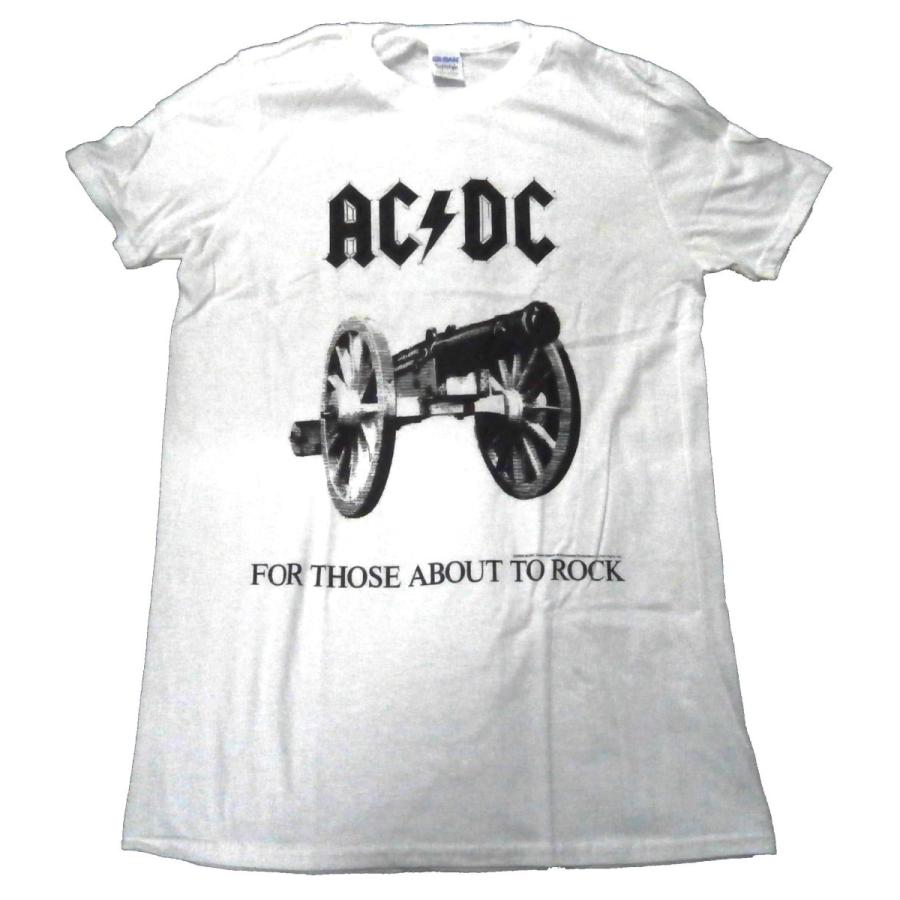 AC/DC】エーシーディーシー「FOR THOSE ABOUT TO ROCK WHITE」Tシャツ
